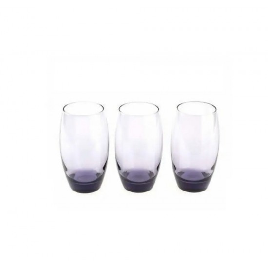 Pasabahce Barrel 3 Pieces Glasses Lila Colour - TIKLA GELSİN UK - £3.99