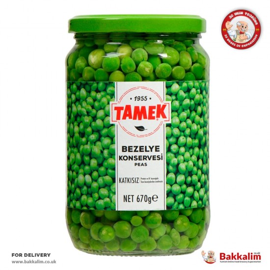 Tamek Net 670 Gr Pure Can Of Green Peas - TIKLA GELSİN UK - £1.49