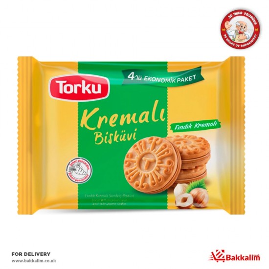 Torku 244 Gr 4 Adet Fındık Kremalı Sandviç Bisküvi - TIKLA GELSİN UK - £1.99