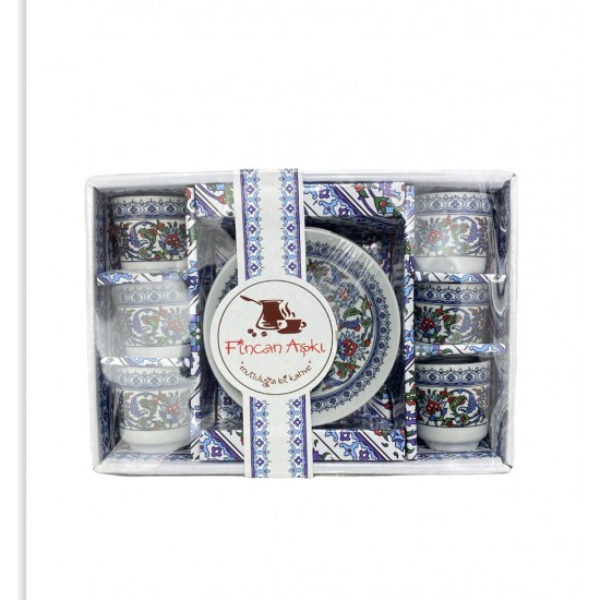 Turkish Authentic 6 Turkish Coffea Set - TIKLA GELSİN UK - £24.99