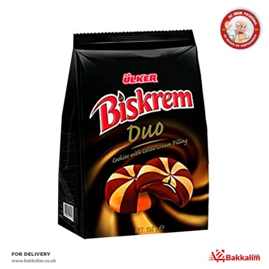 Ulker 150 Gr Biskrem Duo Cookies With Cocoa Cream Filling - TIKLA GELSİN UK - £1.59