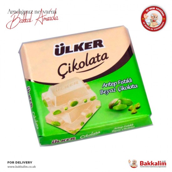 Ülker Antep Fıstıklı Beyaz Çikolata 65gr - TIKLA GELSİN UK - £1.99