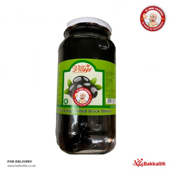 Village 690 Gr Extra LargePitted Black Olives - TIKLA GELSİN UK - £2.29