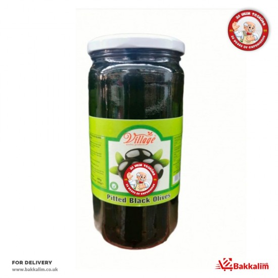 Village 690 Gr Pitted Black Olives - TIKLA GELSİN UK - £1.79