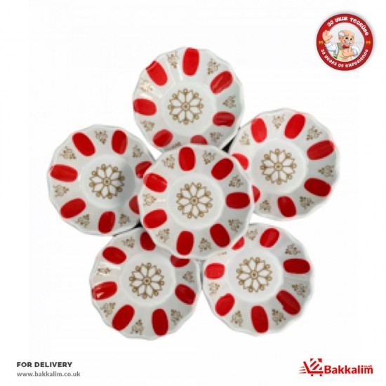 Beyaz Ve Kırmızı  Bardak Altlığı 6 Adet - TIKLA GELSİN UK - £3.99