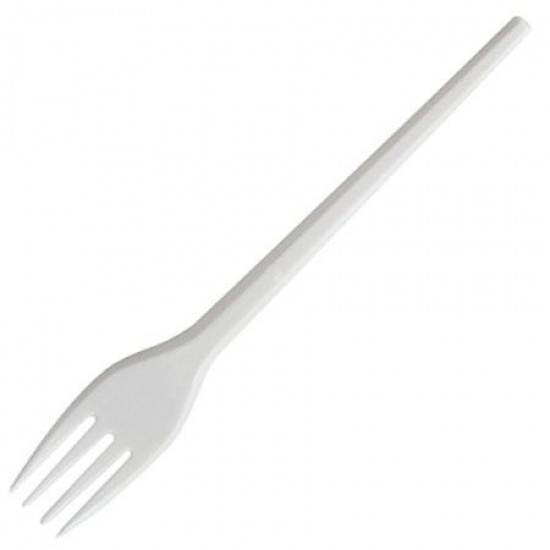 White Plastic Forks Heavy Duty 100pcs - TIKLA GELSİN UK - £1.99