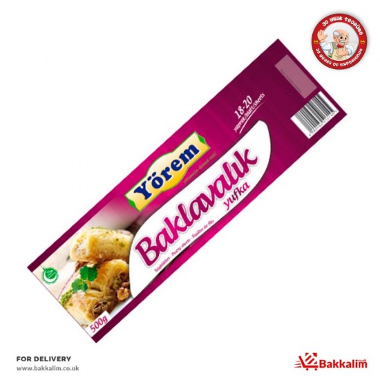 Yörem 480 Gr  Baklavalık Yufka - TIKLA GELSİN UK - £2.99