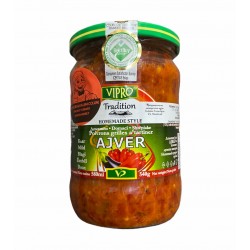 Vipro Home Made Ajver Roasted And Peeled Peppers 580ml