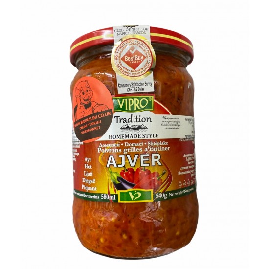 Vipro Hot Home Made Ajver 580ml - TIKLA GELSİN UK - £3.69